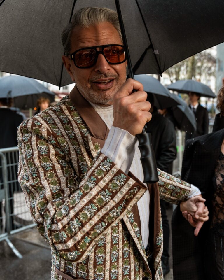 Jeff Goldblum at the AMIRI show during Fashion Week in Paris 2026.