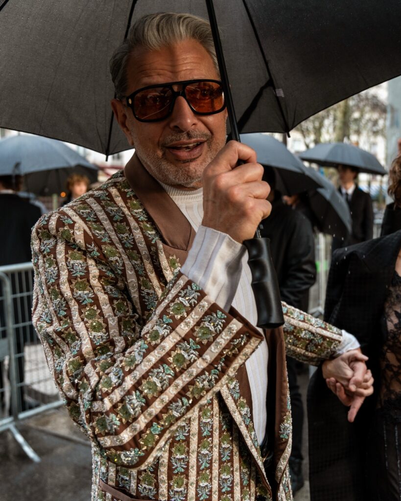 Jeff Goldblum at the AMIRI show during Fashion Week in Paris 2026.