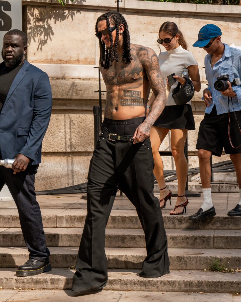 Jordan Clarkson at the Rick Owens show during Fashion Week in Paris 2026.