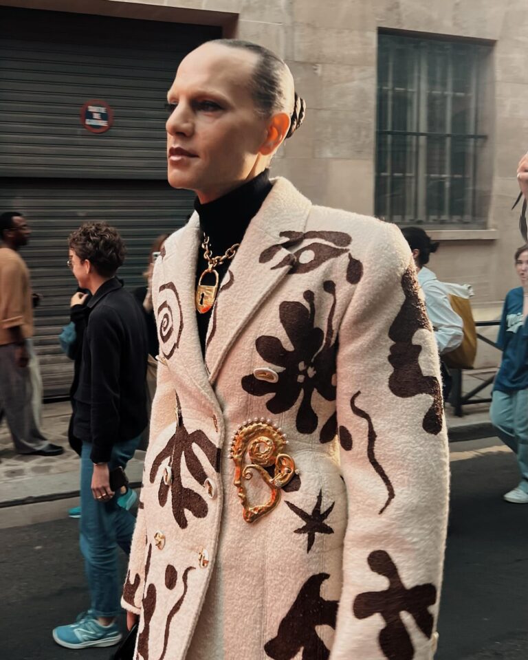 Jordan Roth at the Schiaparelli show during Paris Fashion Week 2023.