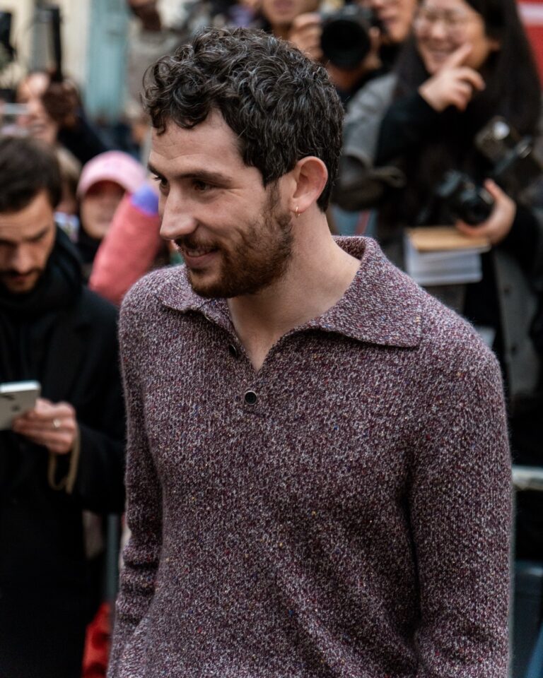 Josh O'connor at the Dior show during Haute Couture in Paris 2026.