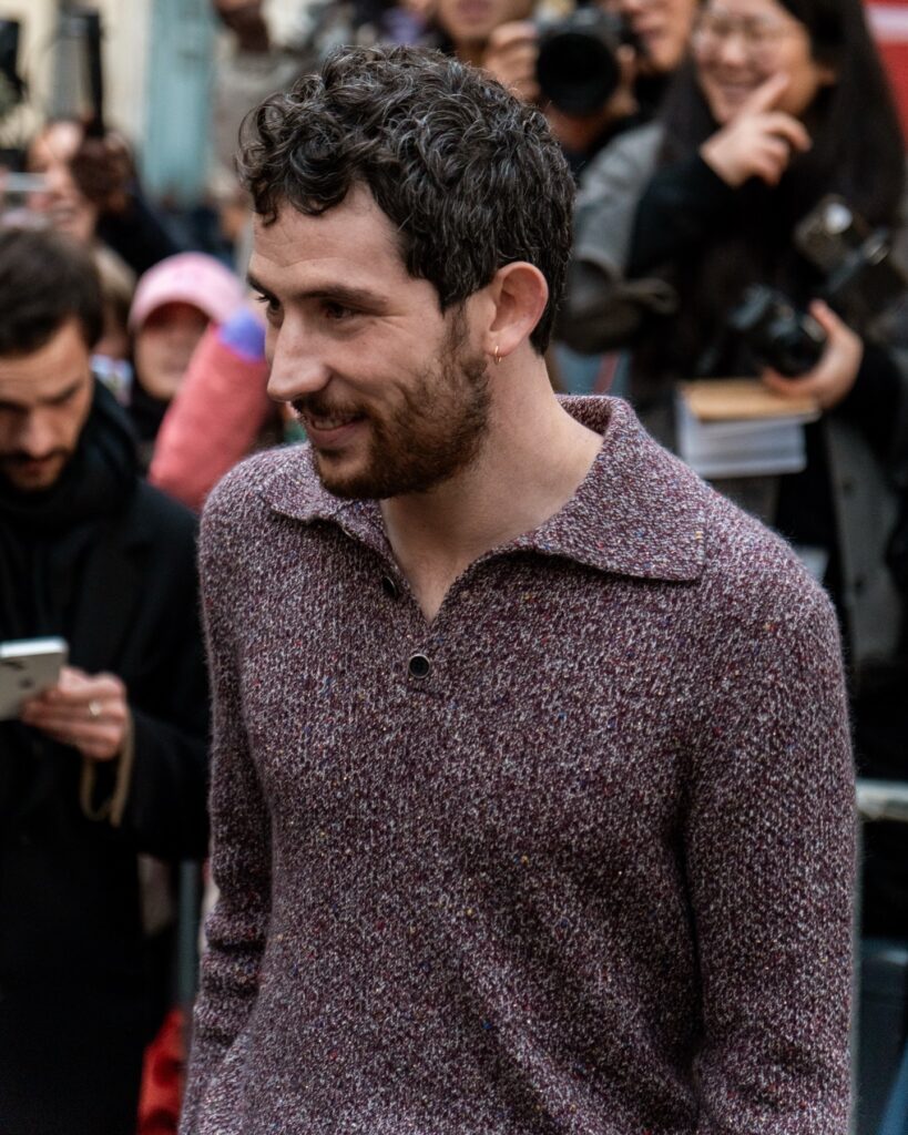 Josh O'connor at the Dior show during Haute Couture in Paris 2026.