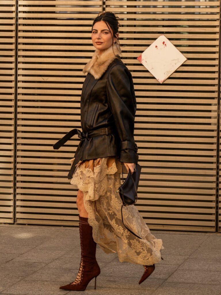 Kelly Piquet at the ZIMMERMANN show during Fashion Week in Paris 2026.