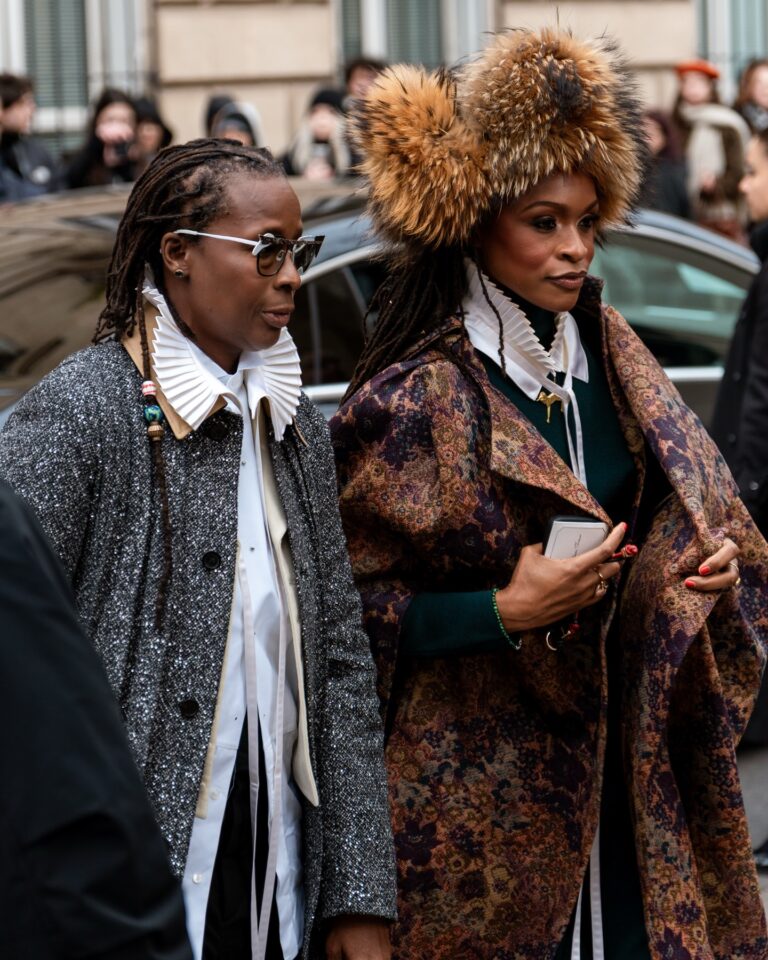 Latham Thomas, Mickalene Thomas at the Dior show during Haute Couture in Paris 2026.