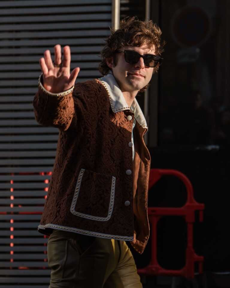 Lennon Gallagher at the AMIRI show during Fashion Week in Paris 2026.