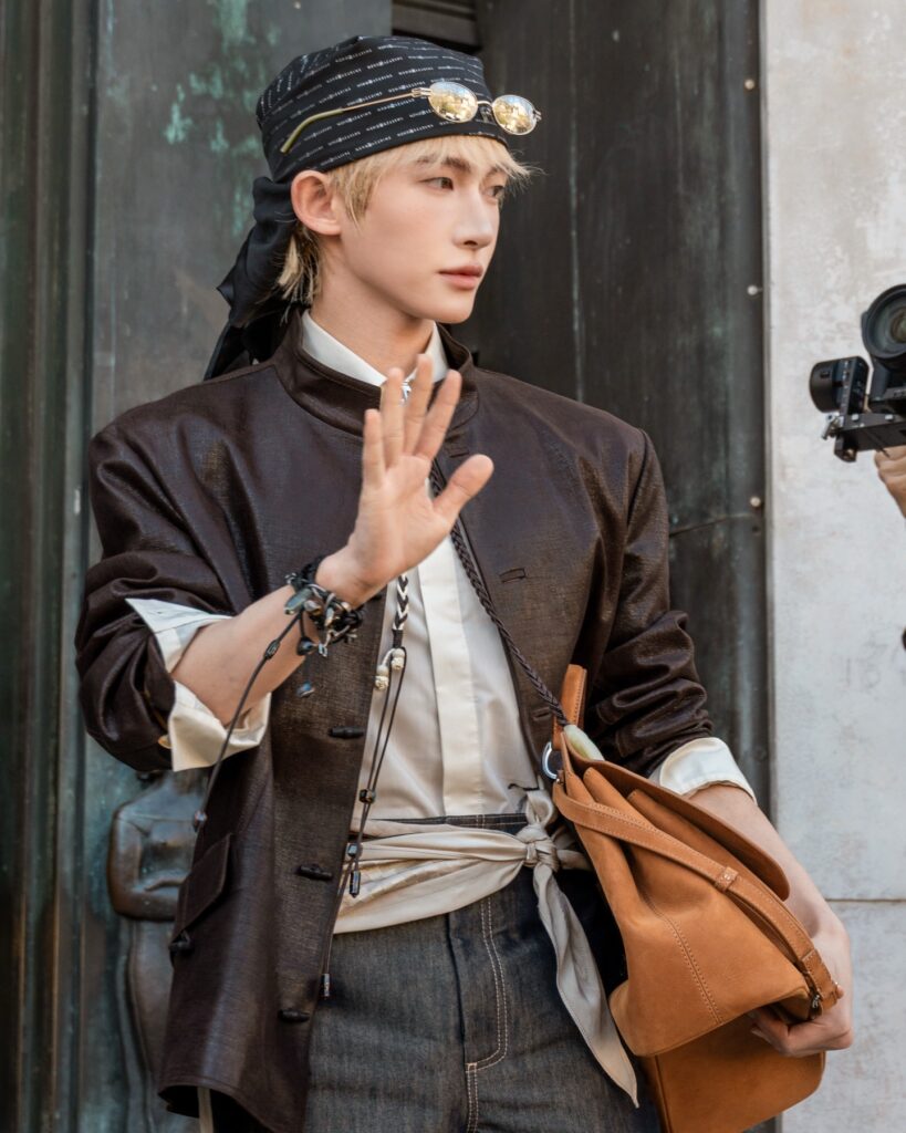 Liu Yu at the SHIATZY CHEN show during Fashion Week in Paris 2026.