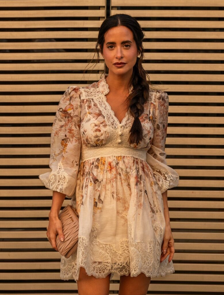 María Fernández-Rubíes Soler at the ZIMMERMANN show during Fashion Week in Paris 2026.