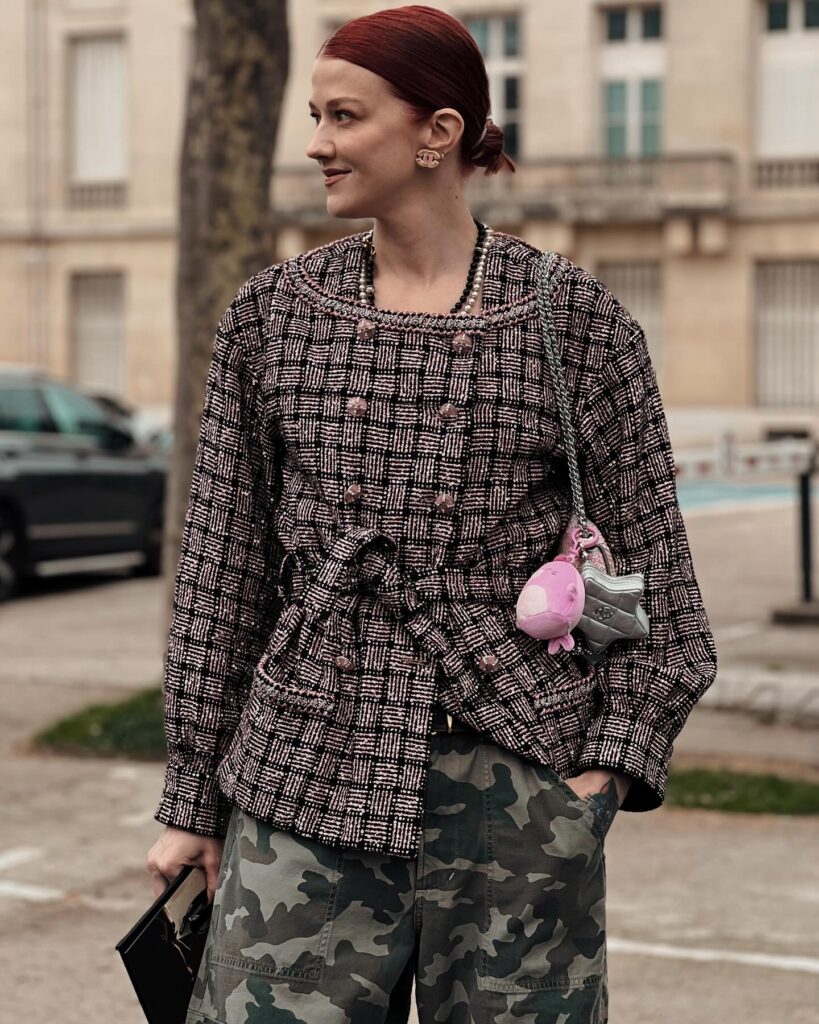 Marianne Theodorsen at the CHANEL show during Paris Fashion Week 2024.