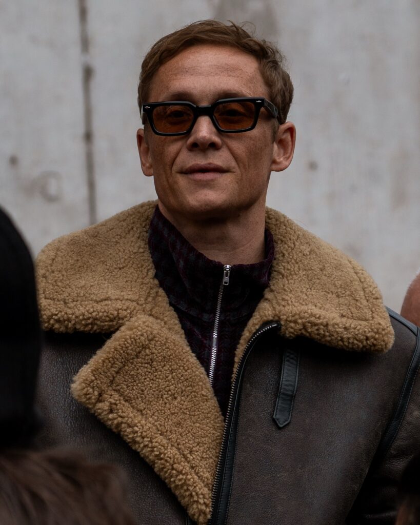 Matthias Schweighöfer at the Rick Owens show during Fashion Week in Paris 2026.