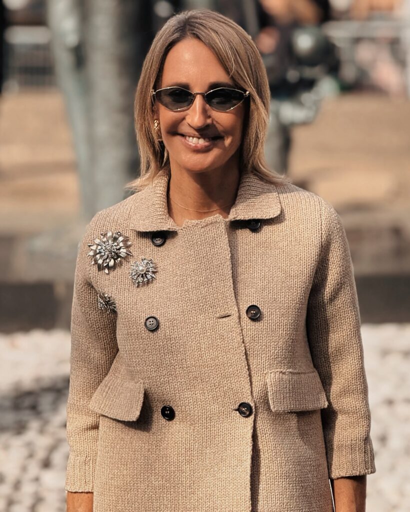 Guest at the Miu Miu show during Paris Fashion Week 2024.