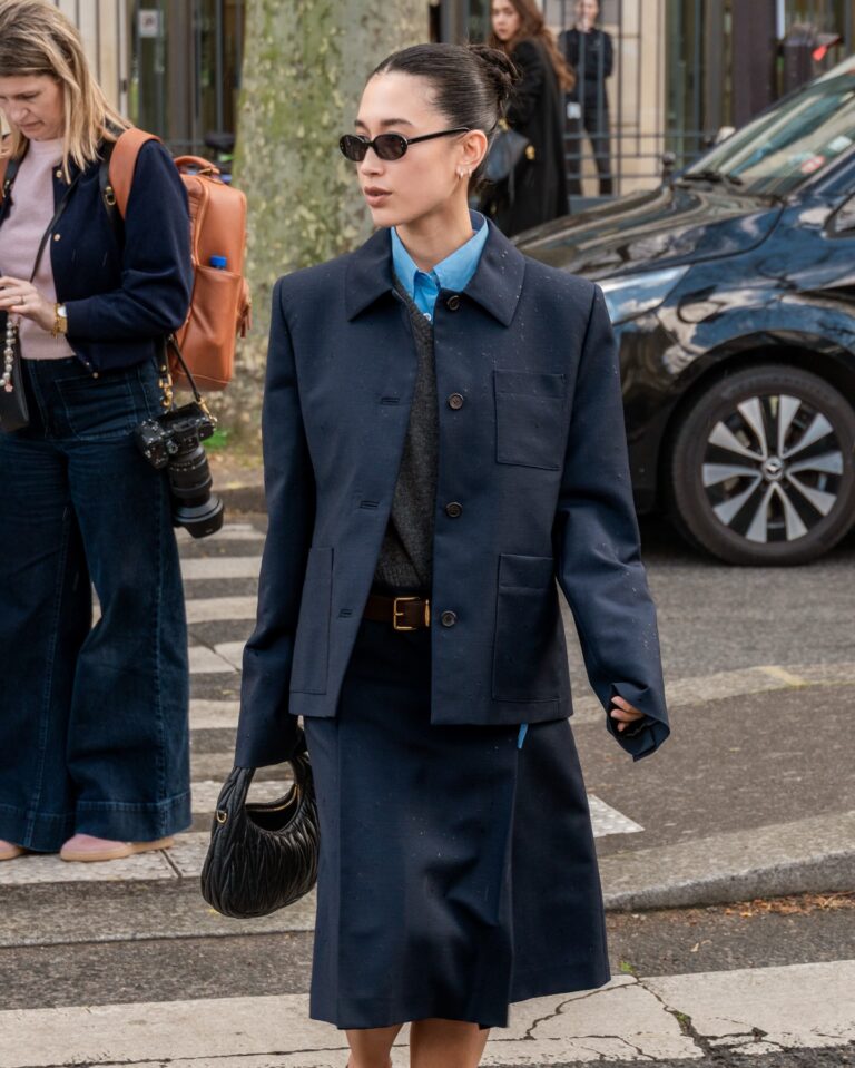 moya at the Miu Miu show during Fashion Week in Paris 2026.
