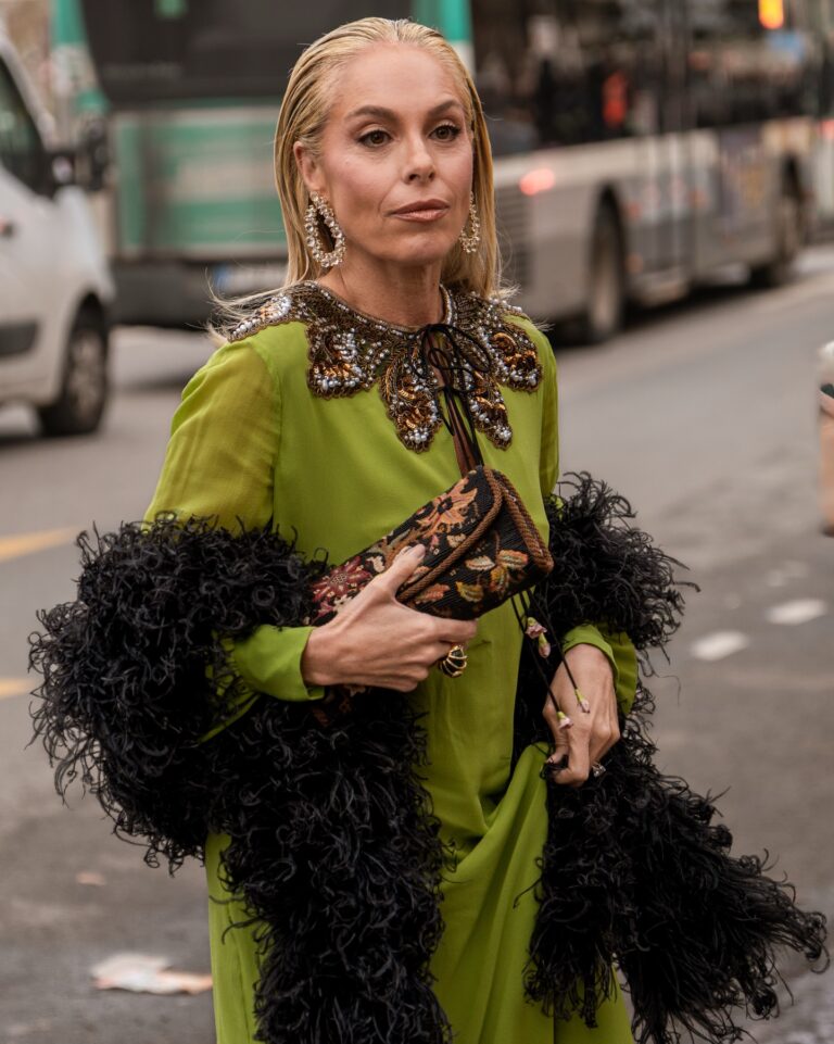Neusa Tahan Saad Jafet at the Valentino show during Haute Couture in Paris 2026.
