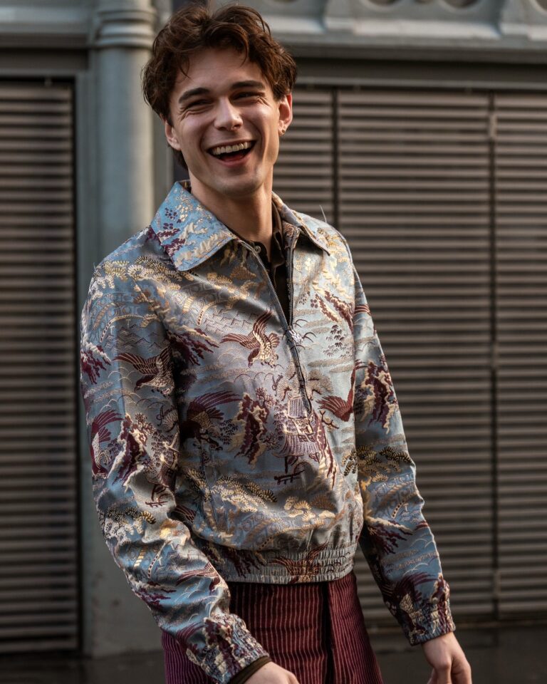 Nils Kuesel at the AMIRI show during Fashion Week in Paris 2026.