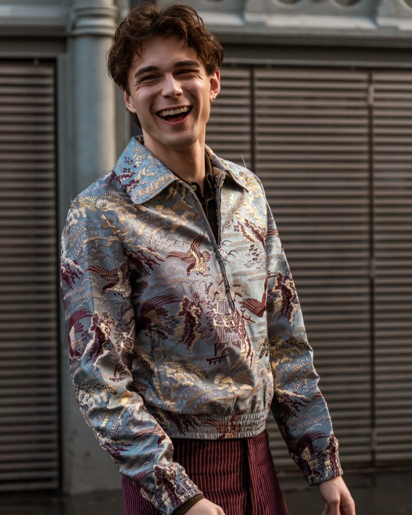 Nils Kuesel at the AMIRI show during Fashion Week in Paris 2026.