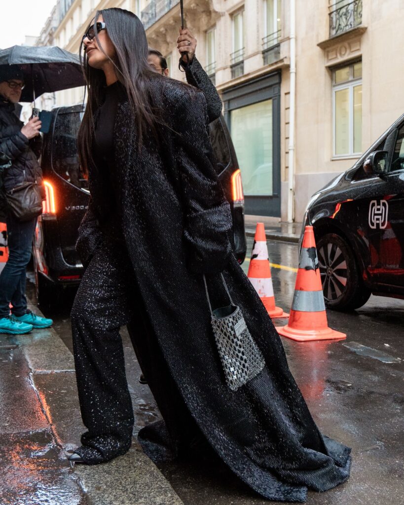Nourhanne Eissa at the YANINA Couture show during Haute Couture in Paris 2026.