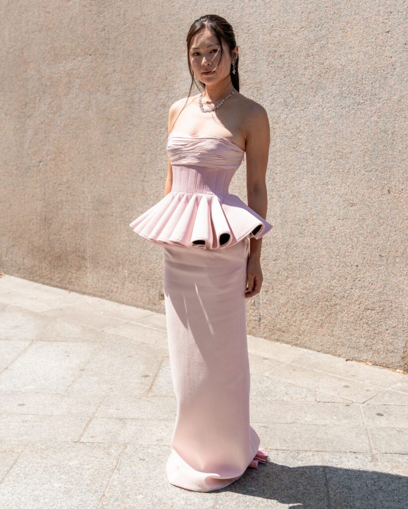 Olivia Yang at the Robert Wun show during Haute Couture in Paris 2026.