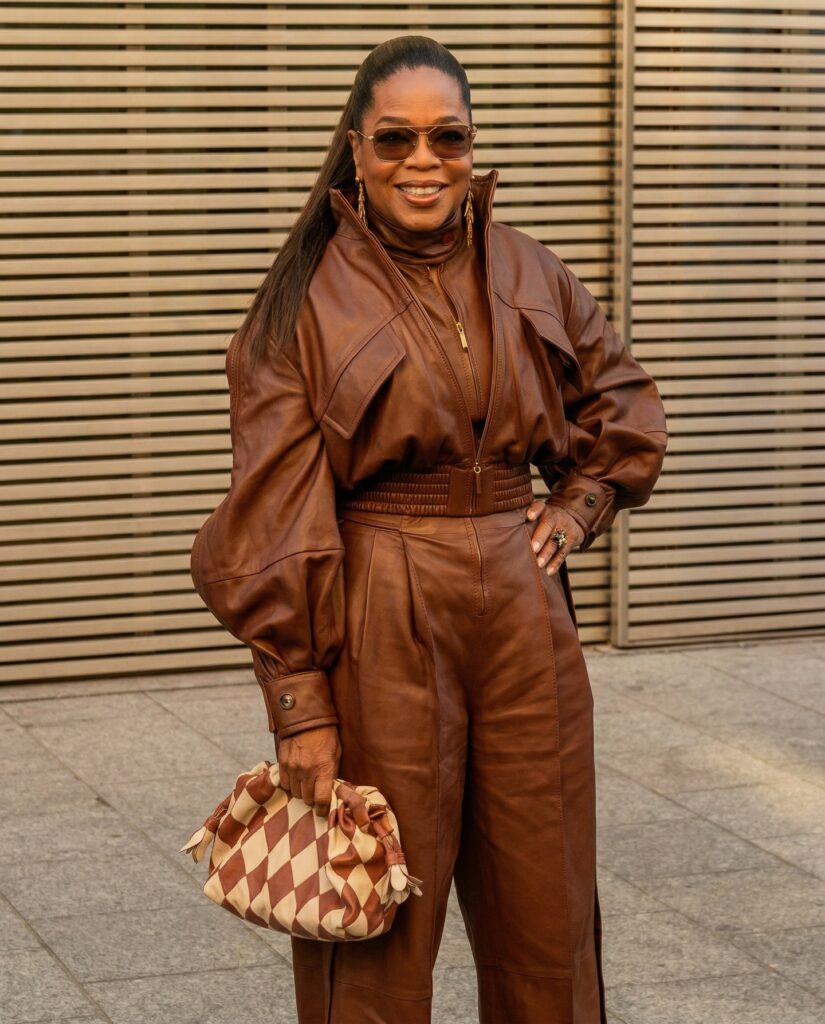 Oprah Winfrey at the ZIMMERMANN show during Fashion Week in Paris 2026.