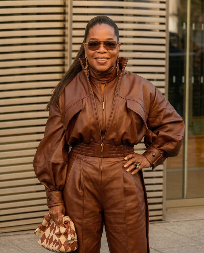 Oprah Winfrey at the ZIMMERMANN show during Fashion Week in Paris 2026.