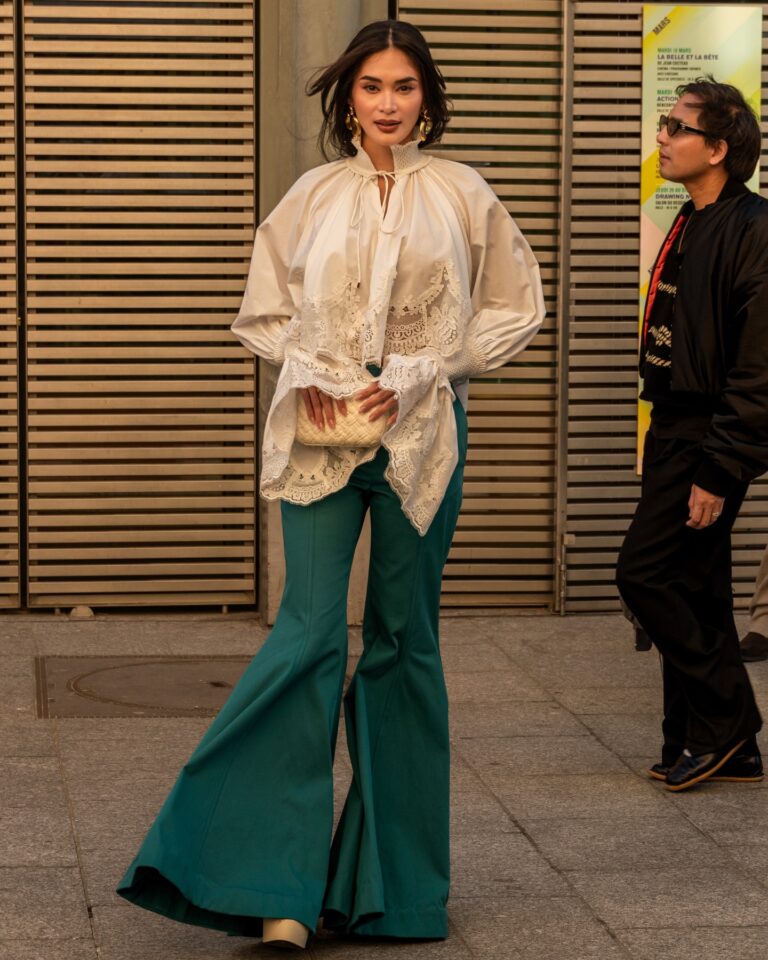 Pia Jauncey at the ZIMMERMANN show during Fashion Week in Paris 2026.