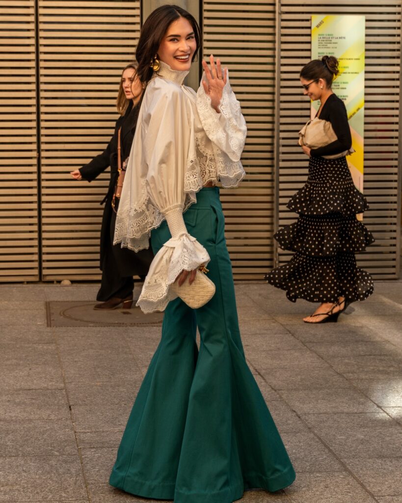 Pia Jauncey at the ZIMMERMANN show during Fashion Week in Paris 2026.