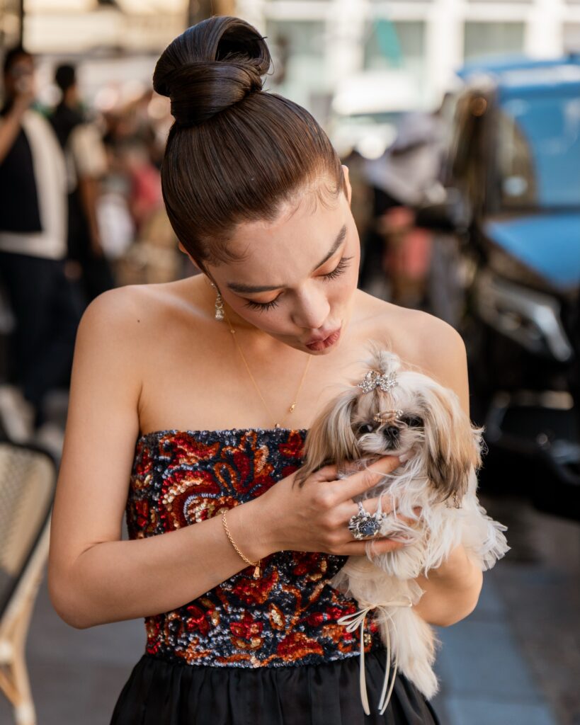 Poppy P. T at the Georges Hobeika show during Haute Couture in Paris 2026.