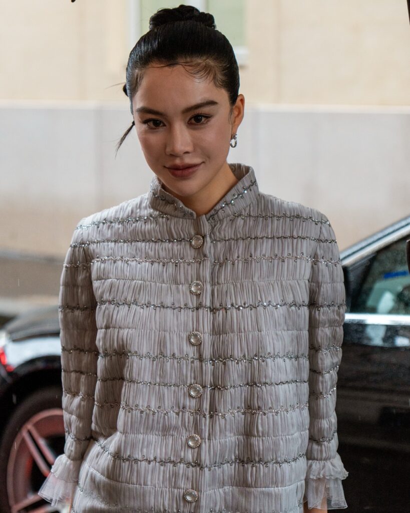 Poppy P. T at the YANINA Couture show during Haute Couture in Paris 2026.