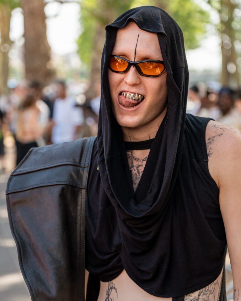 Quentin Eßer at the Rick Owens show during Fashion Week in Paris 2026.