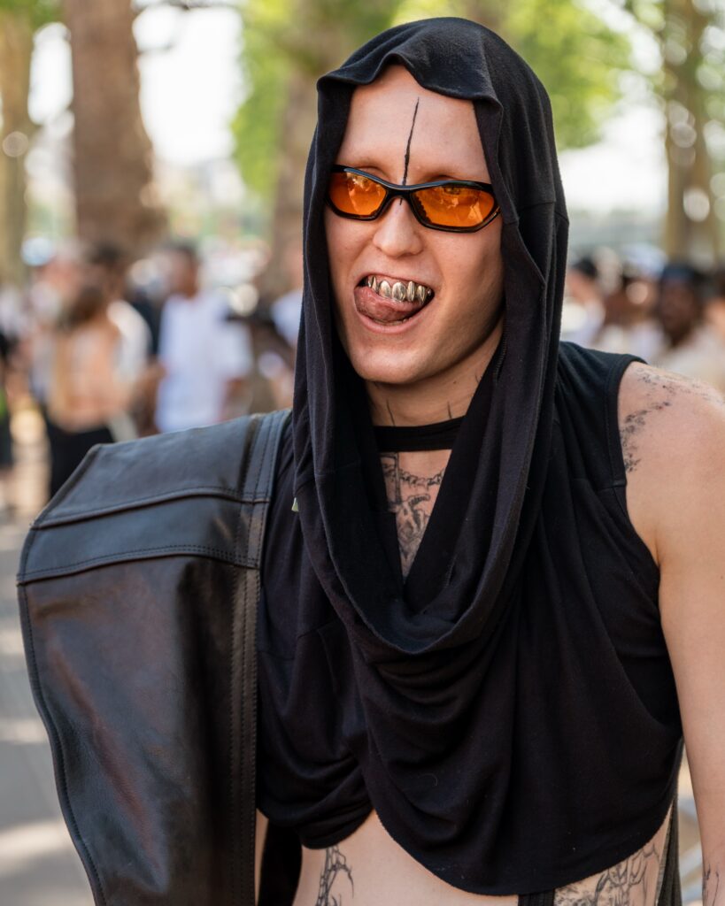 Quentin Eßer at the Rick Owens show during Fashion Week in Paris 2026.