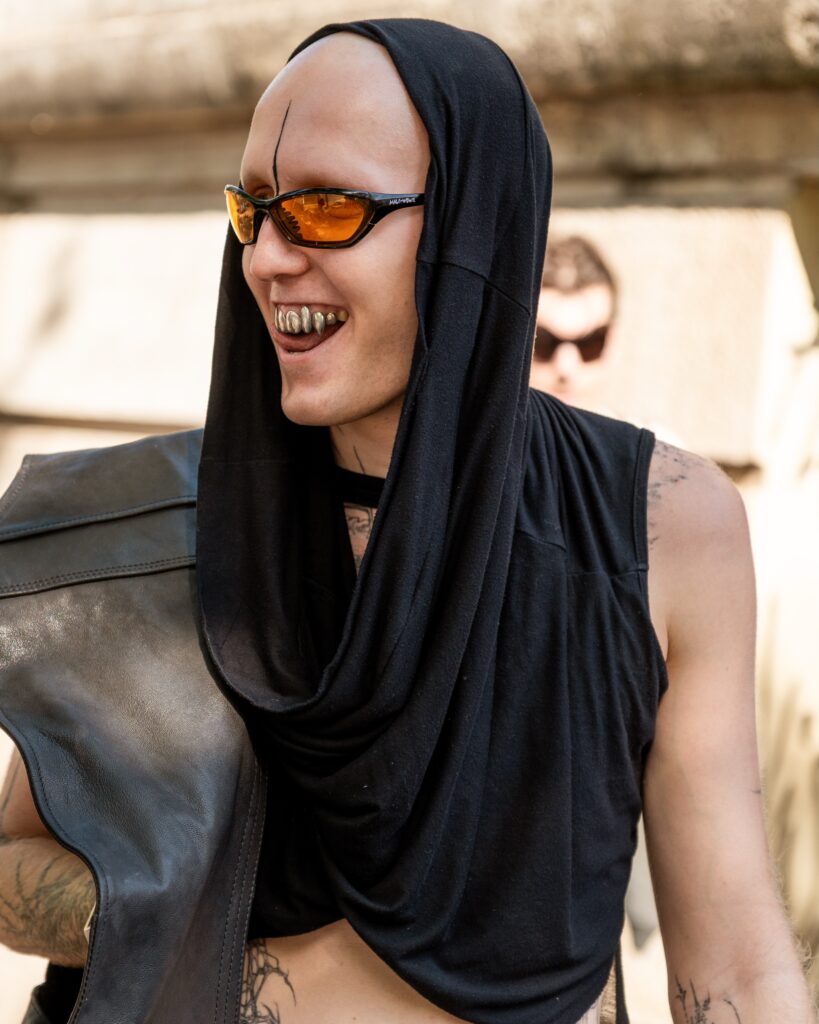 Quentin Eßer at the Rick Owens show during Fashion Week in Paris 2026.