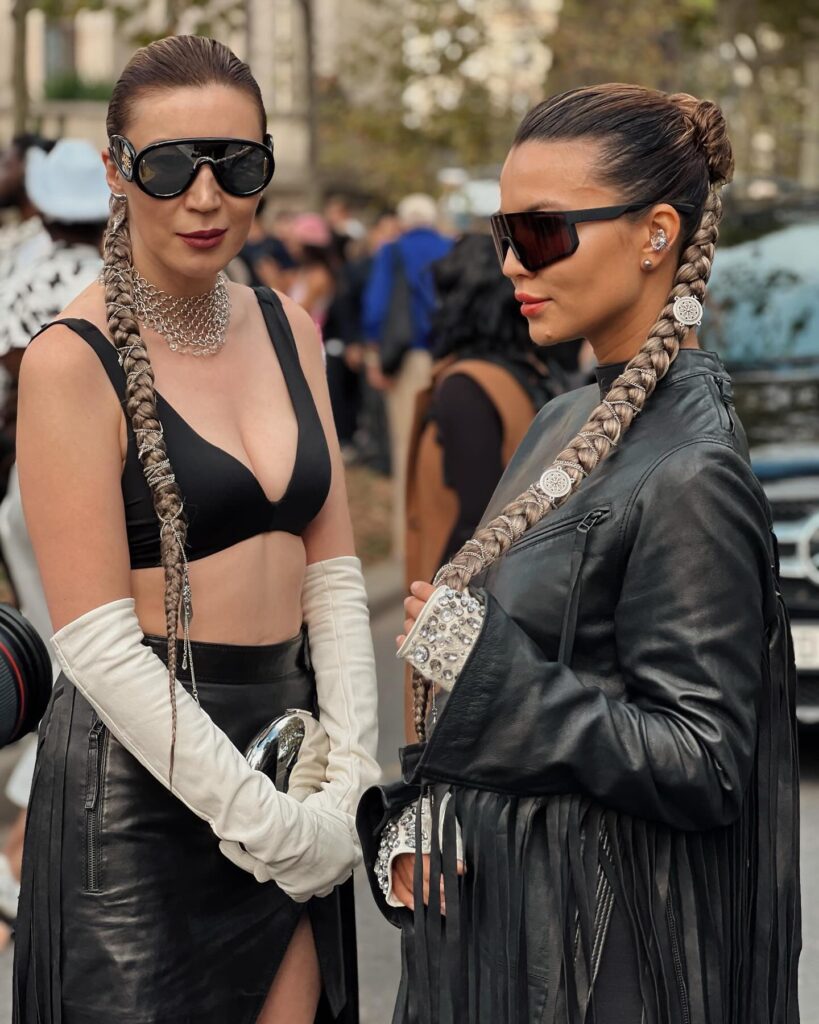 Guest at the Rick Owens show during Paris Fashion Week 2023.