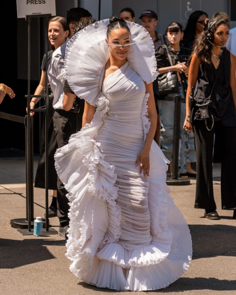 Guest at the Robert Wun show during Haute Couture in Paris 2026.