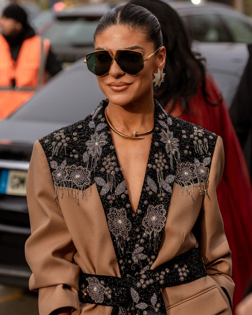 Sabrina Harrison at the Valentino show during Haute Couture in Paris 2026.