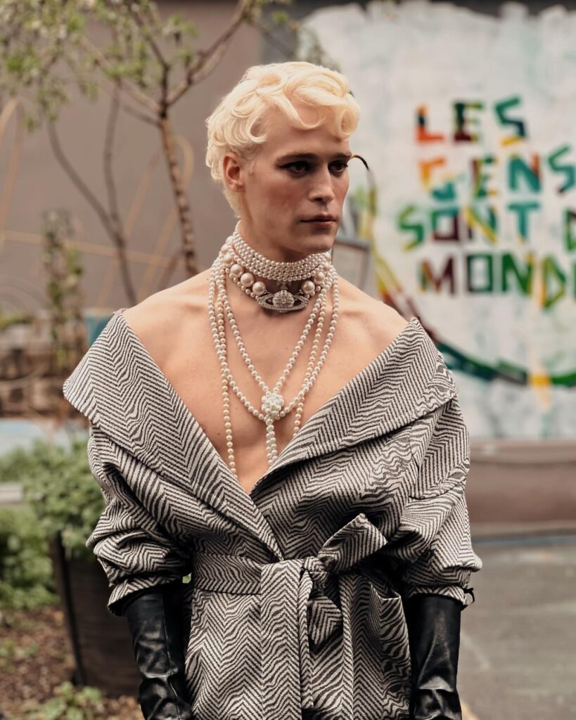 Saint Micah at the Vivienne Westwood show during Paris Fashion Week 2024.