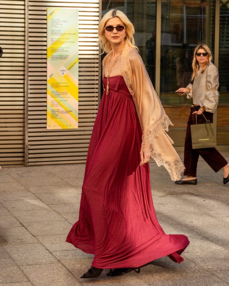 Samantha Angelilli at the ZIMMERMANN show during Fashion Week in Paris 2026.