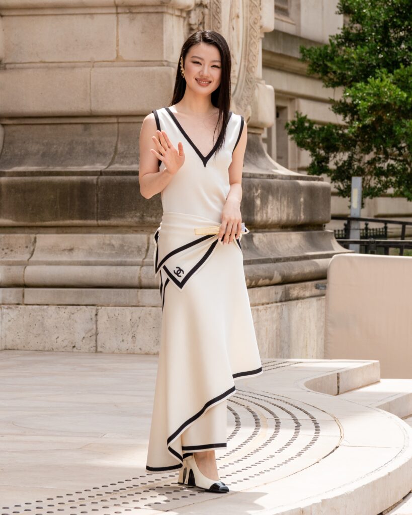 Shan Yichun at the CHANEL show during Haute Couture in Paris 2026.