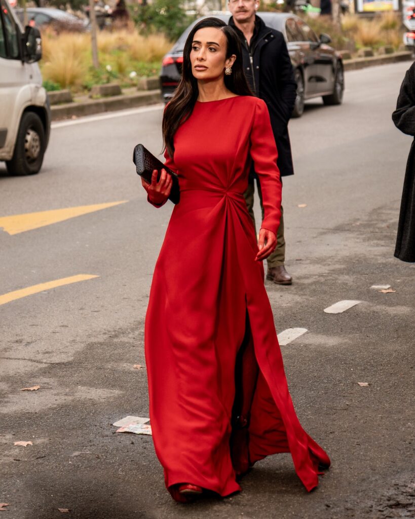 Silvia Bussade Braz at the Valentino show during Haute Couture in Paris 2026.