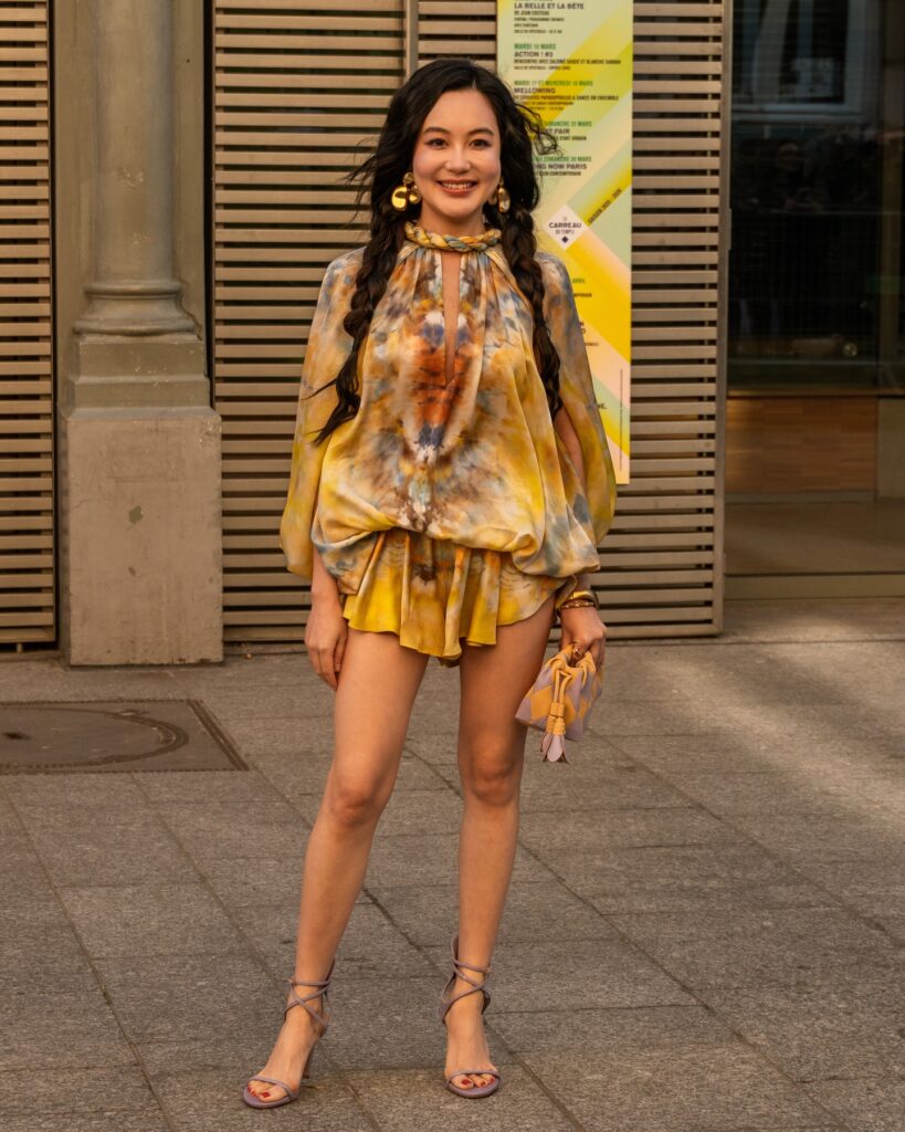 Sonya Lowe at the ZIMMERMANN show during Fashion Week in Paris 2026.