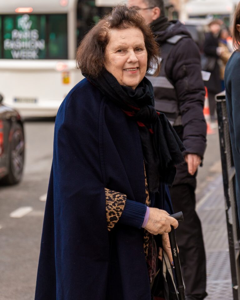 Suzy Menkes at the Valentino show during Haute Couture in Paris 2026.