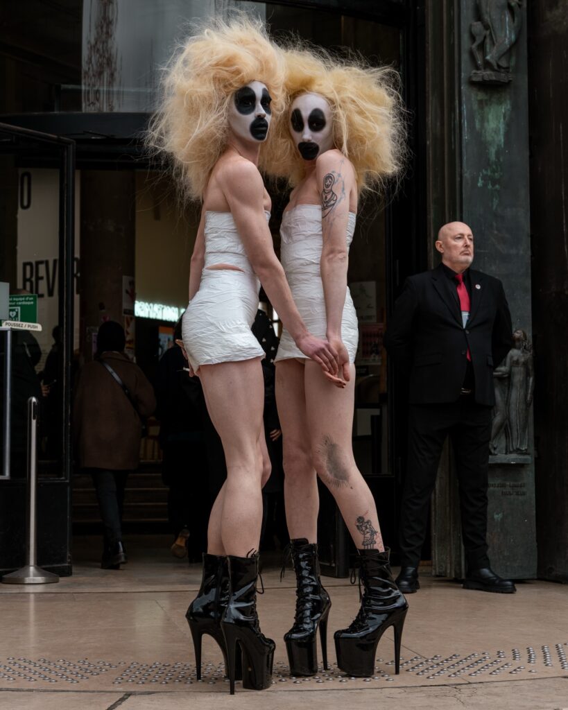 Tata Jaxon, Jenna Marvin at the Rick Owens show during Fashion Week in Paris 2026.