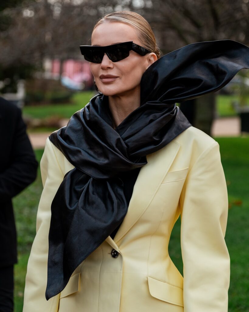 Tatiana Korsakova at the Schiaparelli show during Haute Couture in Paris 2026.