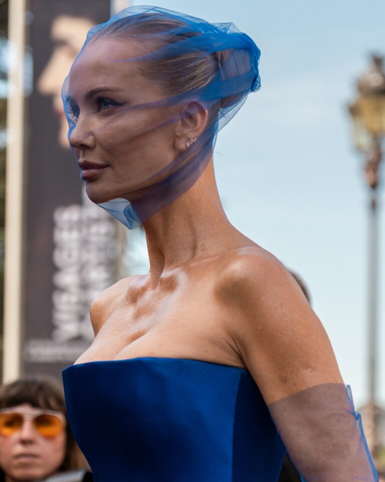Tatiana Korsakova at the Schiaparelli show during Haute Couture in Paris 2026.