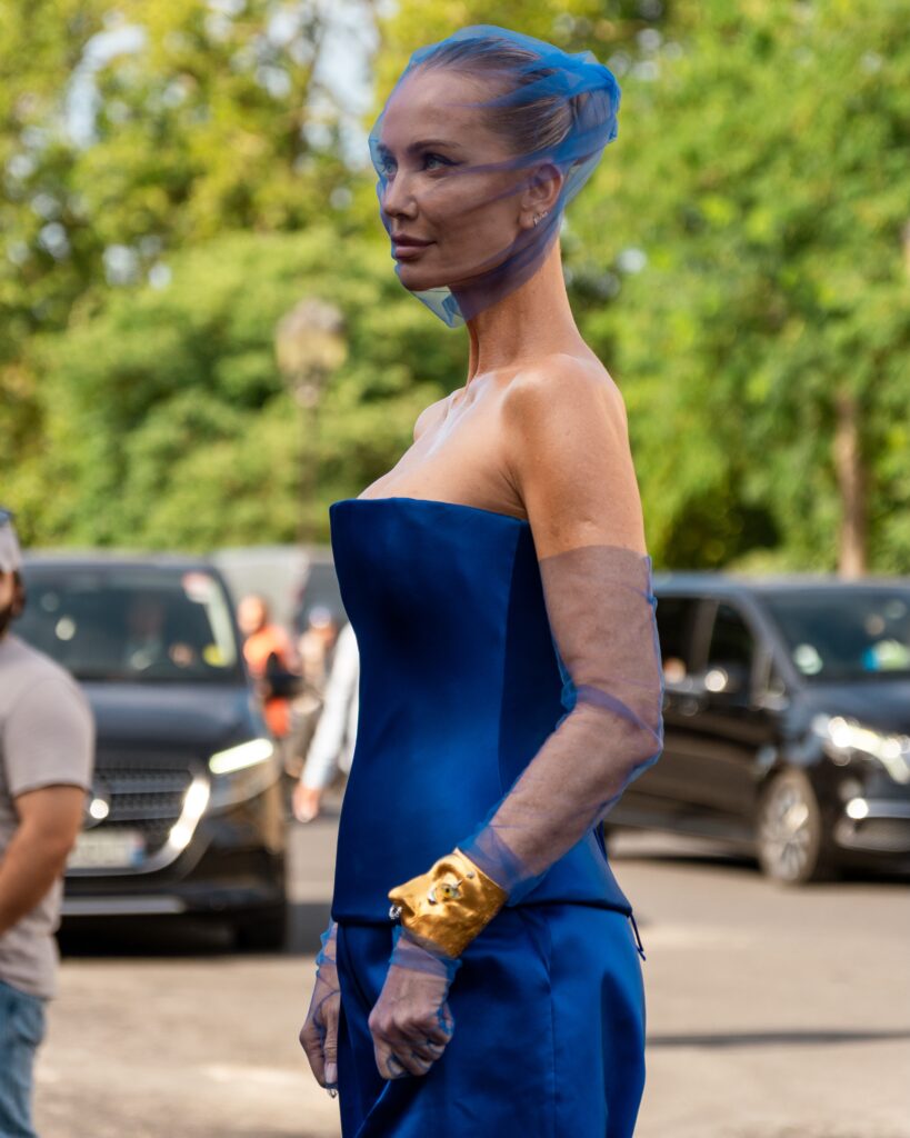 Tatiana Korsakova at the Schiaparelli show during Haute Couture in Paris 2026.