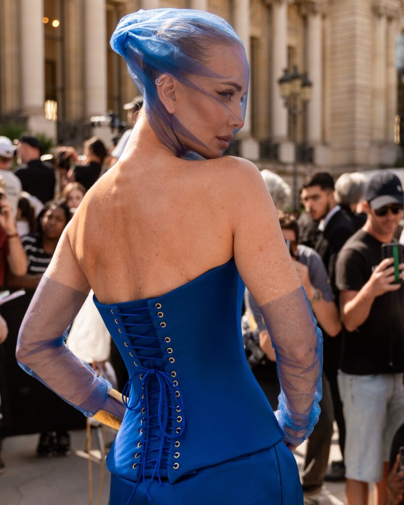 Tatiana Korsakova at the Schiaparelli show during Haute Couture in Paris 2026.