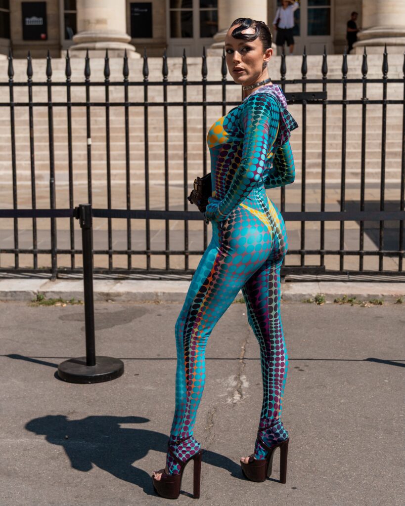 Paris Fashion Week arrivals photography outside a show