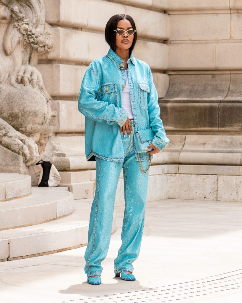 Teyana Taylor at the CHANEL show during Haute Couture in Paris 2026.