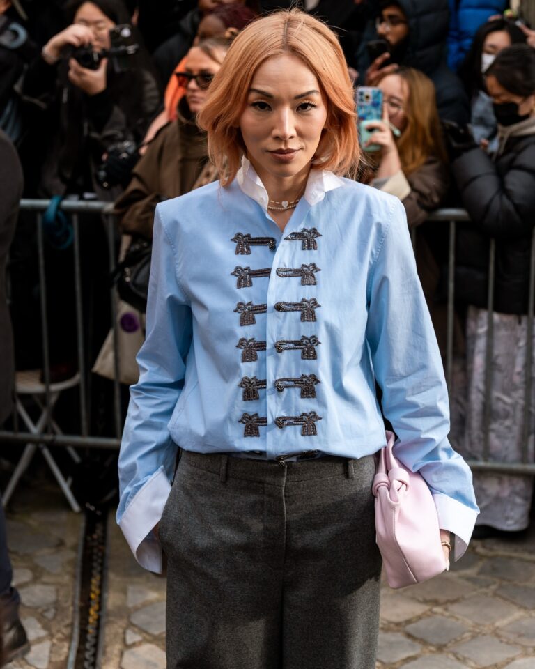 Tina Leung at the Dior show during Haute Couture in Paris 2026.