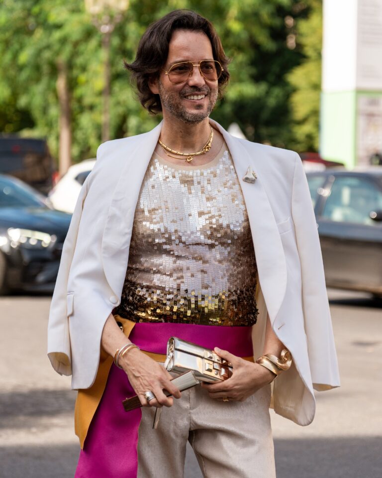 Ulisses de Melo at the Schiaparelli show during Haute Couture in Paris 2026.