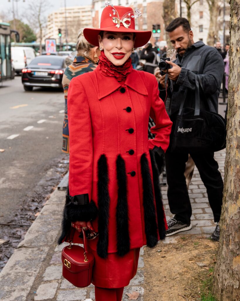 Guest at the Valentino show during Haute Couture in Paris 2026.