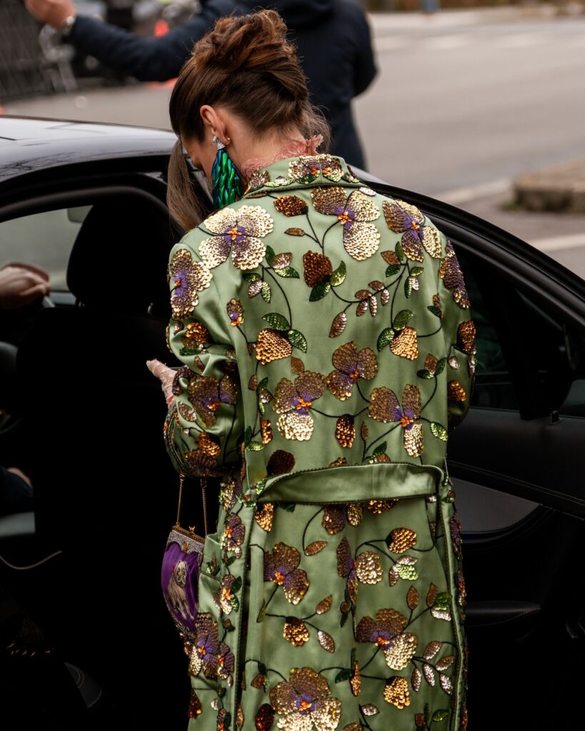 Guest at the Valentino show during Haute Couture in Paris 2026.