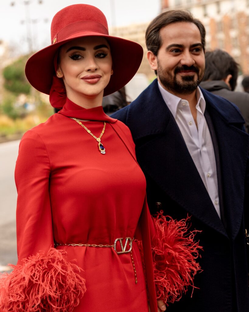 Guest at the Valentino show during Haute Couture in Paris 2026.